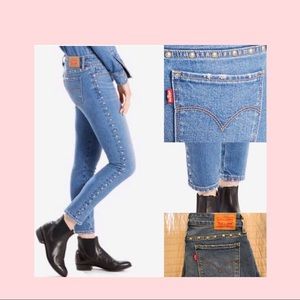 Levi studded jeans